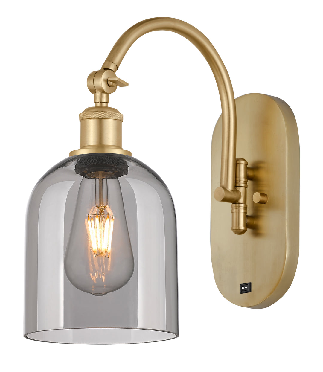 Innovations Lighting Bella 6" Sconce - Satin Gold Wall Sconces Innovations Lighting   