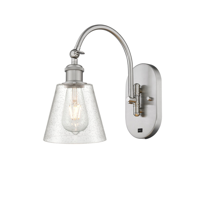 Innovations Lighting Caton 6" Sconce - Brushed Satin Nickel Wall Sconces Innovations Lighting Frosted ; Glass Type: Frosted  