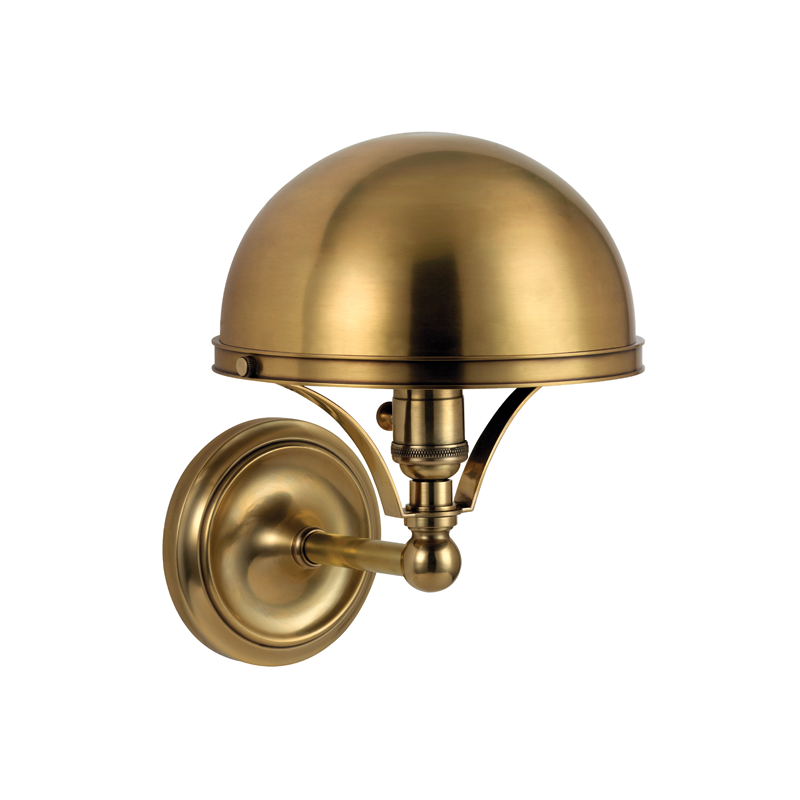 Hudson Valley Lighting Covington Wall Sconce Wall Sconces Hudson Valley Lighting Aged Brass  