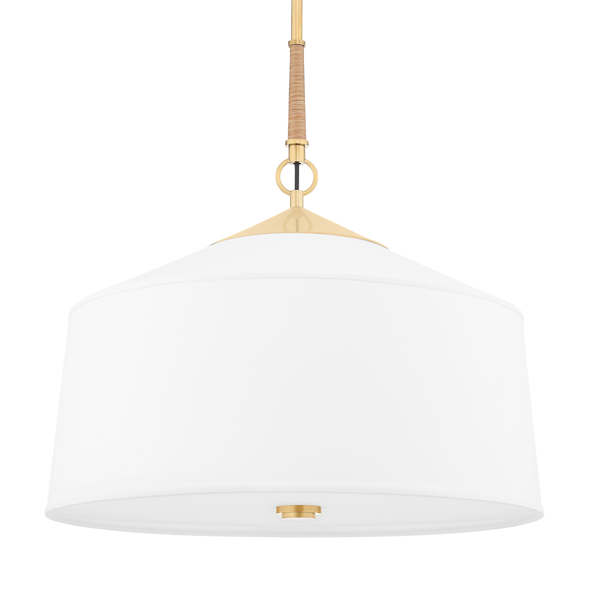 Hudson Valley Lighting White Plains Pendant Pendant Hudson Valley Lighting Aged Brass  