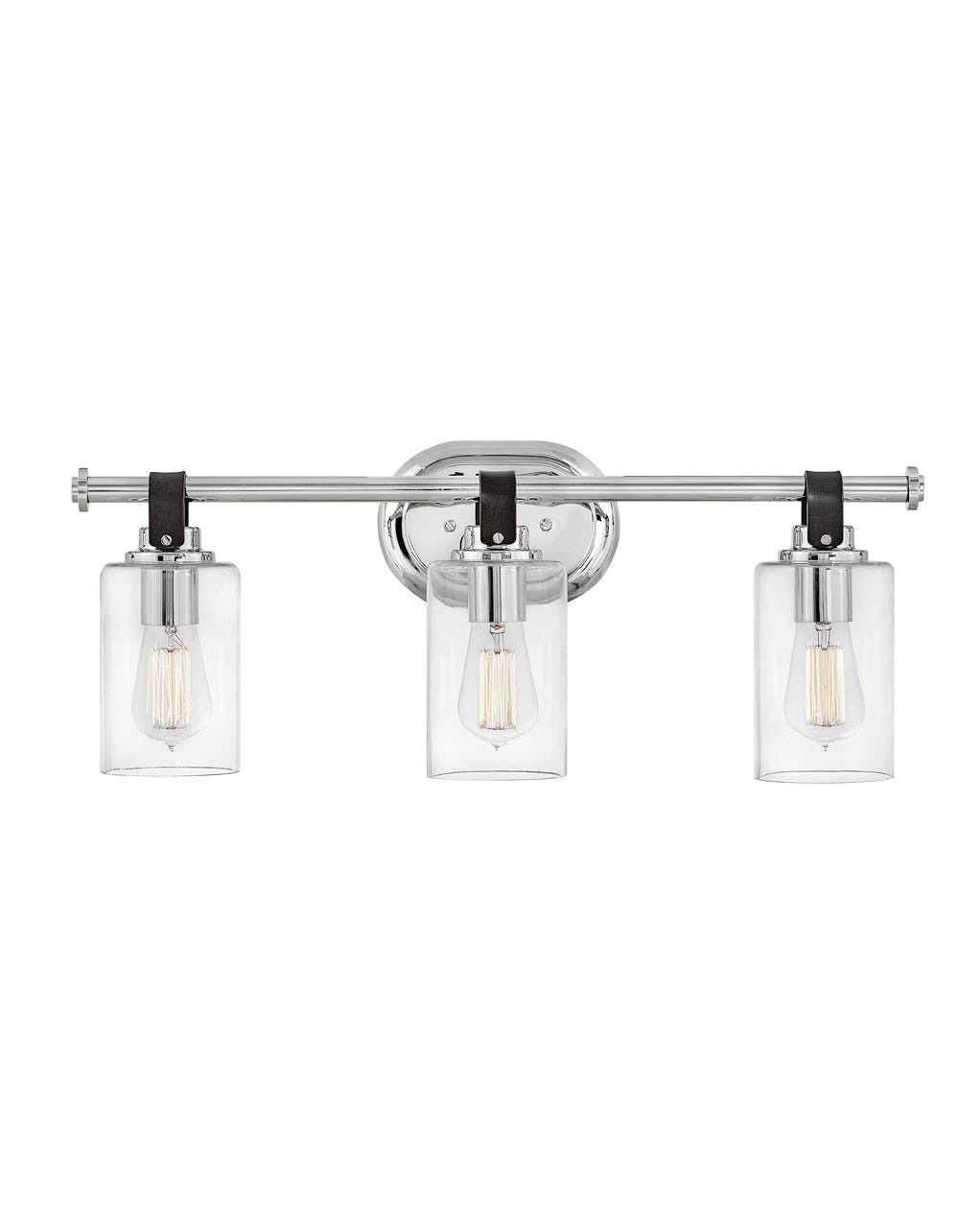 Hinkley Halstead Bath Bar Vanity Lights Hinkley Chrome 6.25x24.0x9.5 