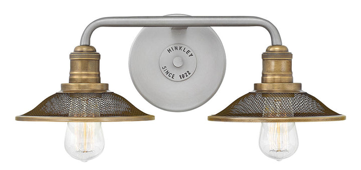 Hinkley Rigby Bath Bar Vanity Lights Hinkley Antique Nickel 8.75x19.0x6.5 