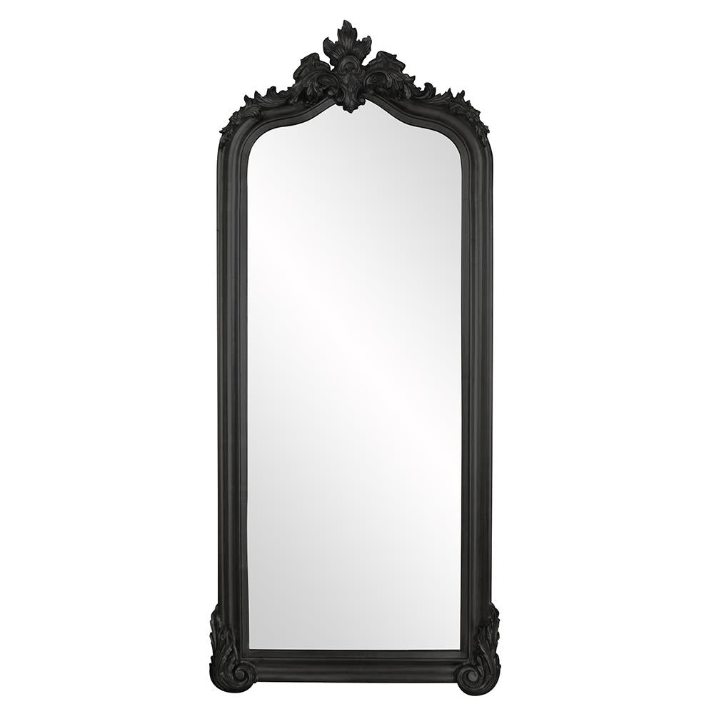 Howard Elliott Collection Tudor Mirror - Glossy Black Mirrors Howard Elliott Collection   