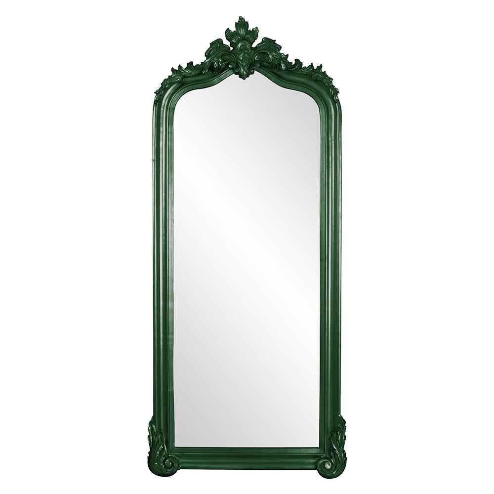 Howard Elliott Collection Tudor Mirror - Glossy Hunter Green Mirrors Howard Elliott Collection   