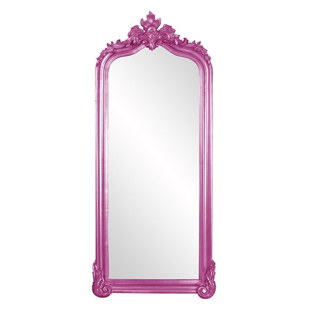 Howard Elliott Collection Tudor Mirror - Glossy Hot Pink Mirrors Howard Elliott Collection   