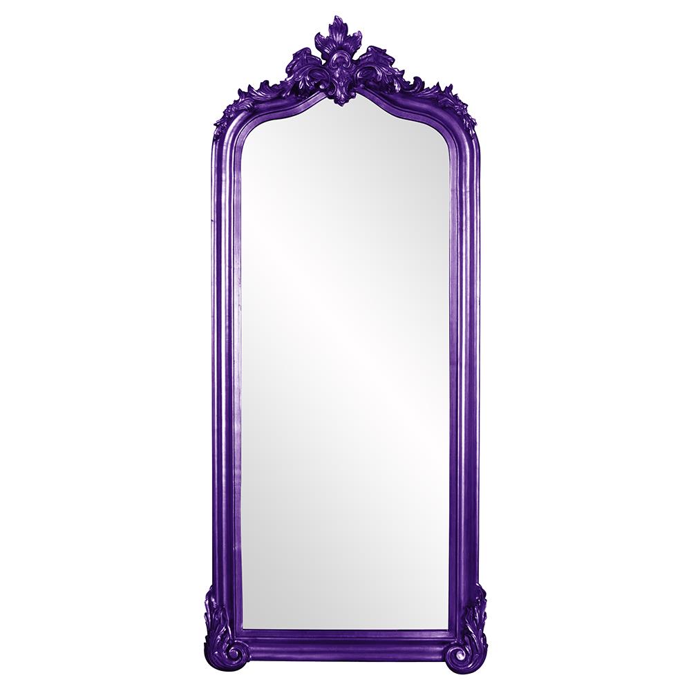 Howard Elliott Collection Tudor Mirror - Glossy Royal Purple Mirrors Howard Elliott Collection   