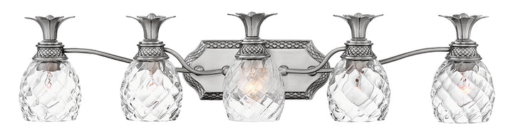 Hinkley Plantation Bath Bar Vanity Lights Hinkley Polished Antique Nickel 6.75x37.0x8.25 