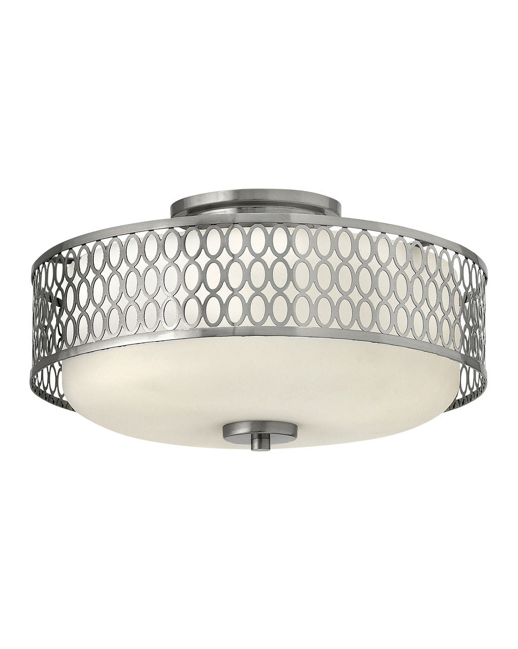 Hinkley Jules Semi-Flush Mount Semi-flush Mount Hinkley Brushed Nickel 15.0x15.0x8.25 