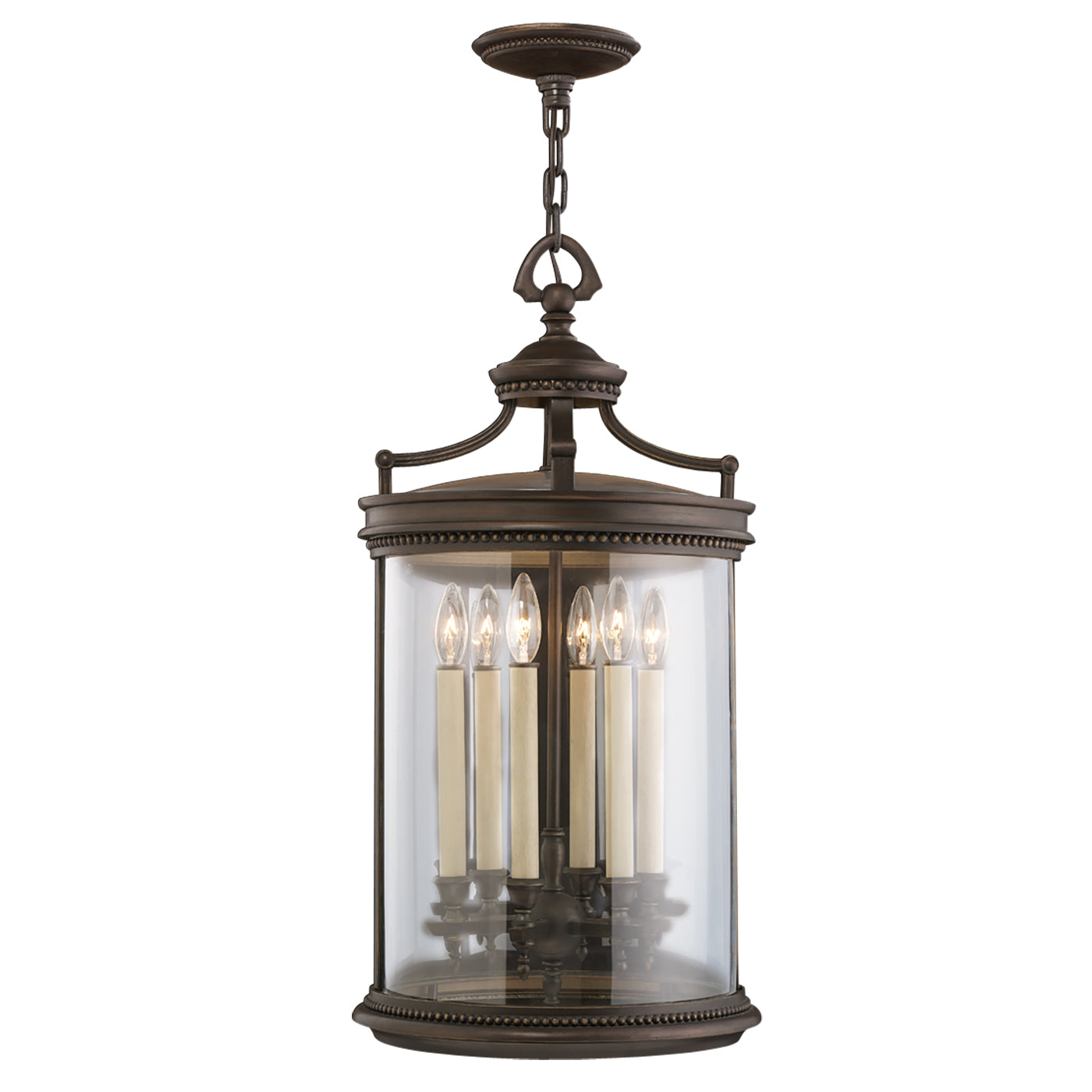 Fine Art Handcrafted Lighting Louvre Outdoor Lantern Hanging Fixtures Fine Art Handcrafted Lighting Bronze 15 x 30 