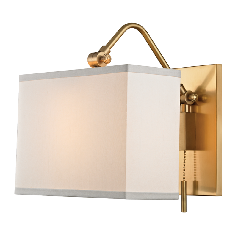 Hudson Valley Lighting Leyden Wall Sconce Sconce Hudson Valley Lighting Aged Brass  