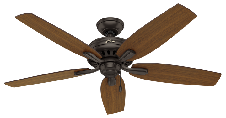 Hunter 52 inch Newsome Damp Rated Ceiling Fan and Pull Chain