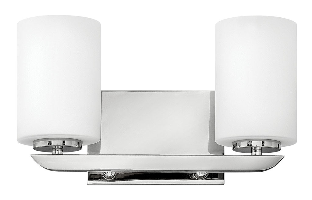 Hinkley Kyra Bath Bar Vanity Lights Hinkley Polished Nickel 5.25x14.0x7.75 