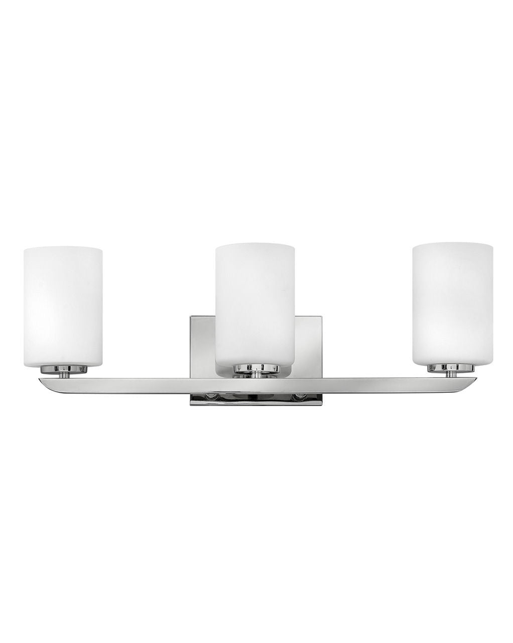 Hinkley Kyra Bath Bar Vanity Lights Hinkley Polished Nickel 5.25x24.0x7.75 