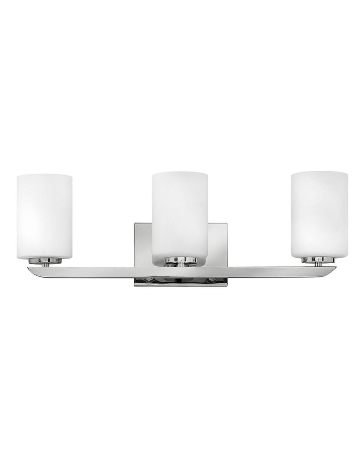 Hinkley Kyra Bath Bar Vanity Lights Hinkley Polished Nickel 5.25x24.0x7.75 