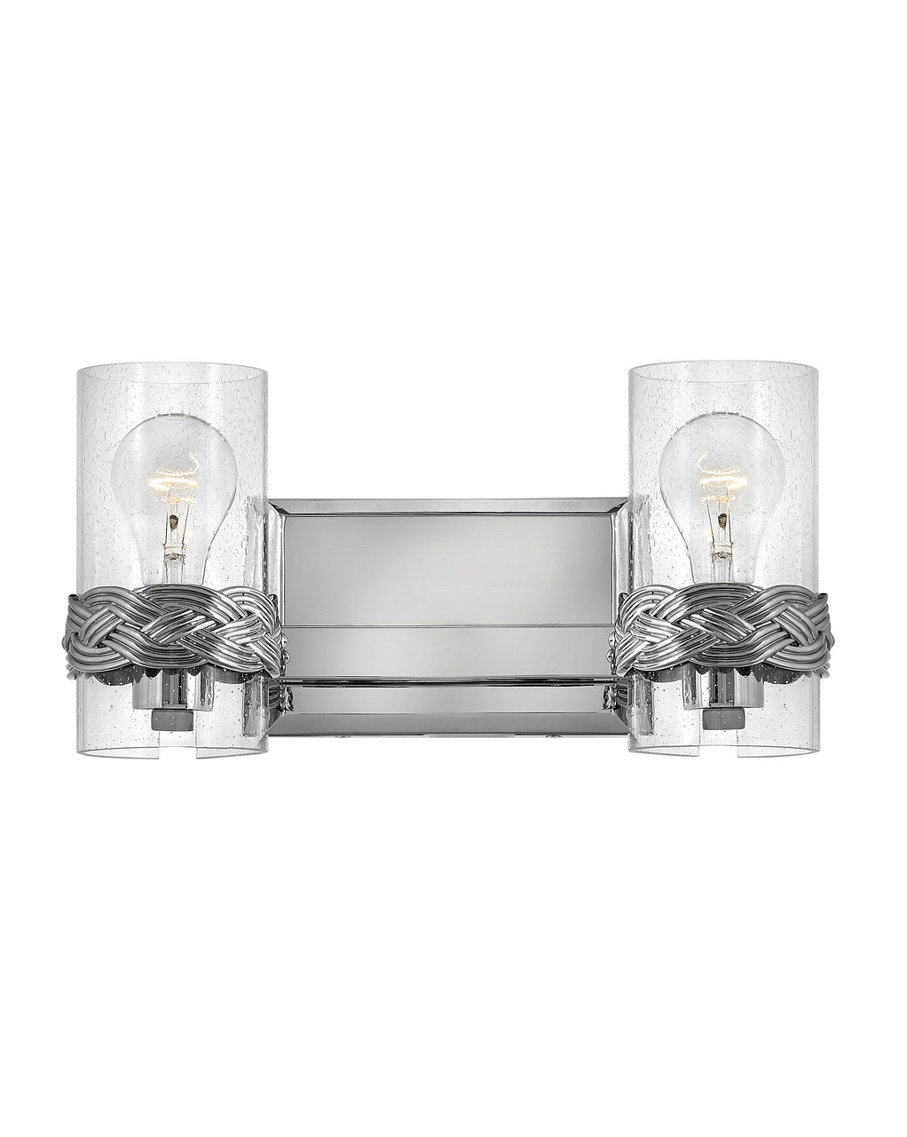 Hinkley Nevis Bath Bar Bath Vanity Light Hinkley Polished Nickel 6.0x14.0x7.0 