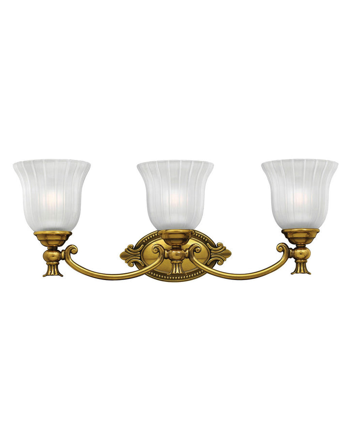 Hinkley Francoise Bath Bar Vanity Lights Hinkley Burnished Brass 6.75x25.25x9.5 