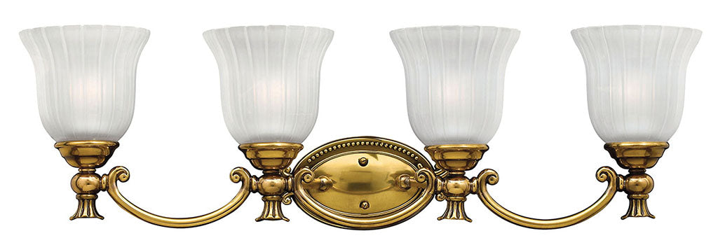 Hinkley Francoise Bath Bar Vanity Lights Hinkley Burnished Brass 6.75x31.0x9.5 