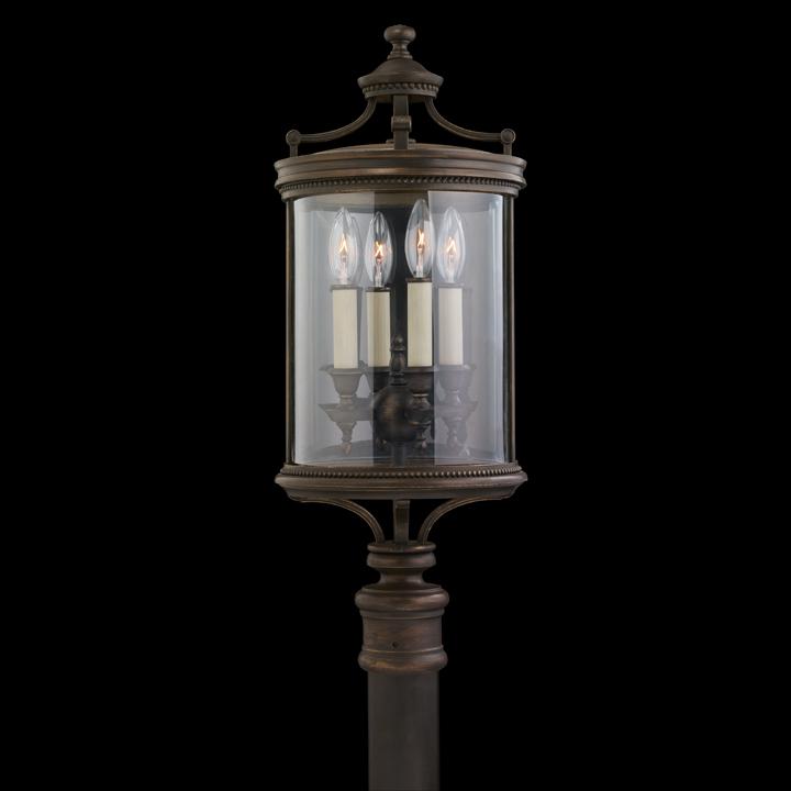 Fine Art Lamps Louvre 28" Outdoor Adjustable Pier/Post Mount Outdoor l Post/Pier Mounts Fine Art Handcrafted Lighting   