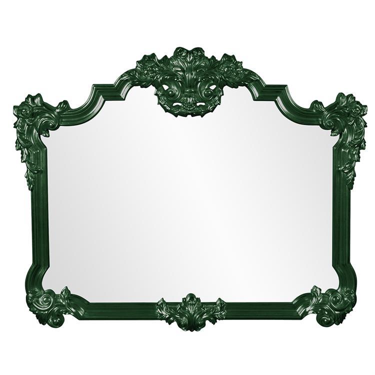 Howard Elliott Collection Avondale Mirror - Glossy Hunter Green Mirrors Howard Elliott Collection   