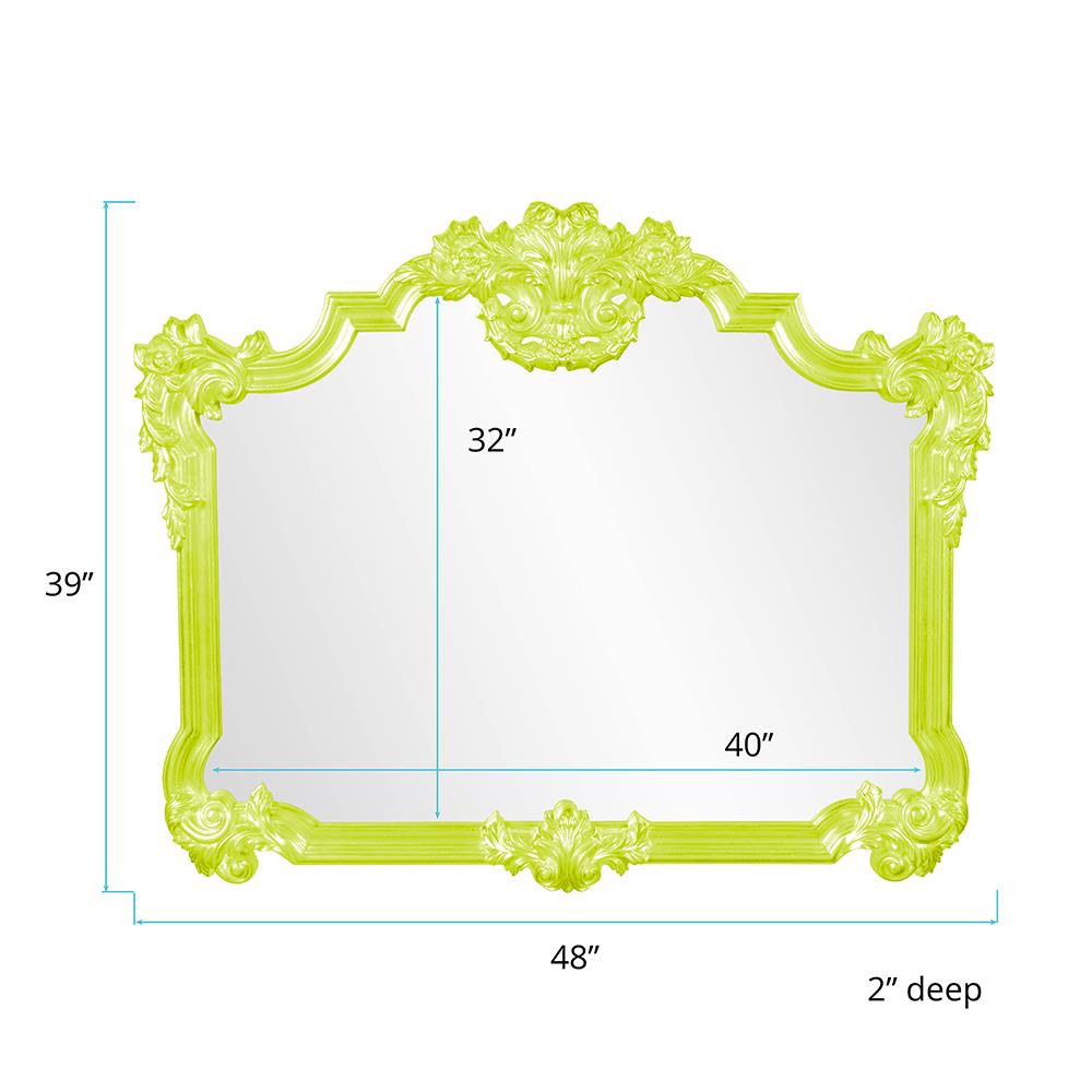 Howard Elliott Collection Avondale Mirror - Glossy Green Mirrors Howard Elliott Collection   