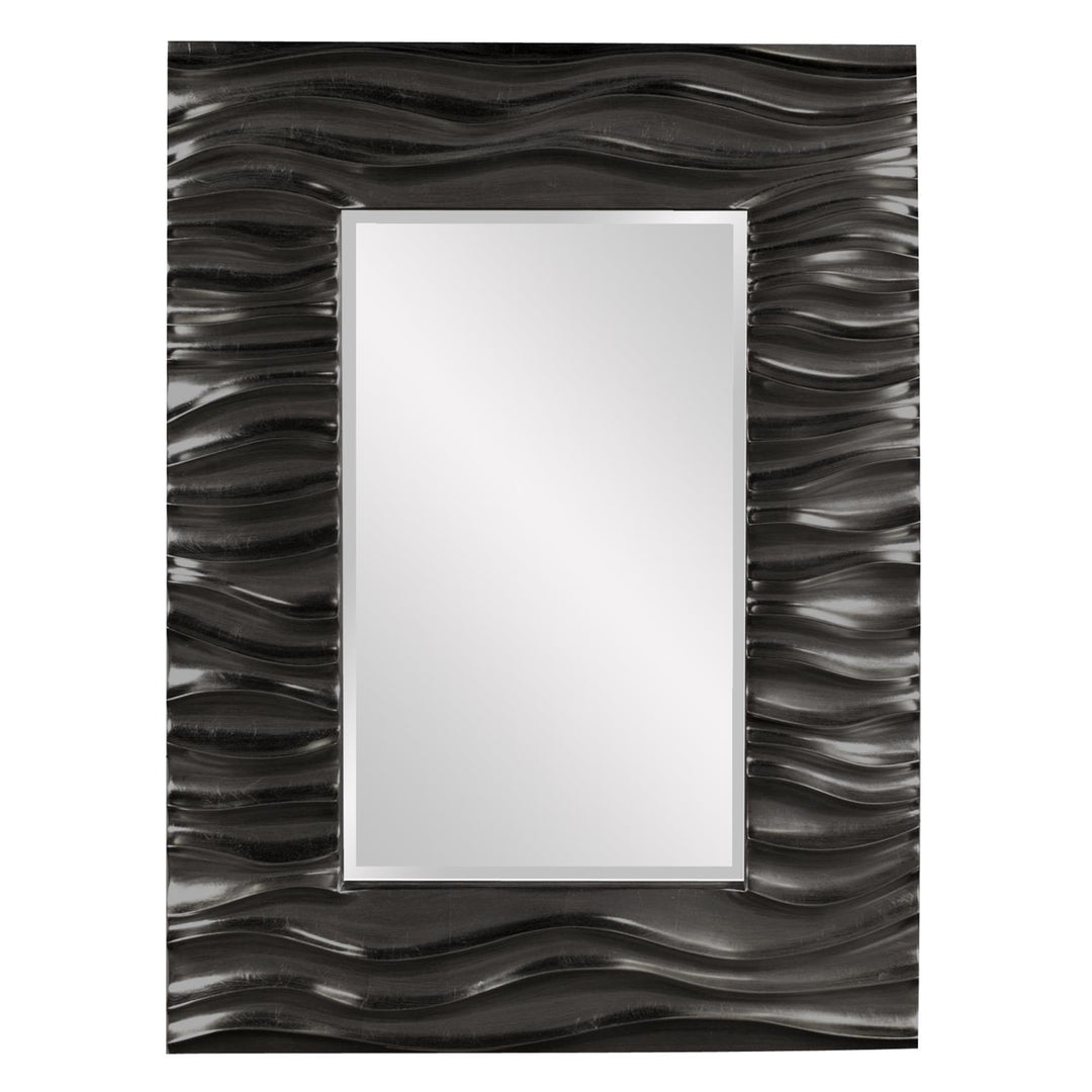 Howard Elliott Collection Zenith Mirror - Glossy Black Mirrors Howard Elliott Collection   