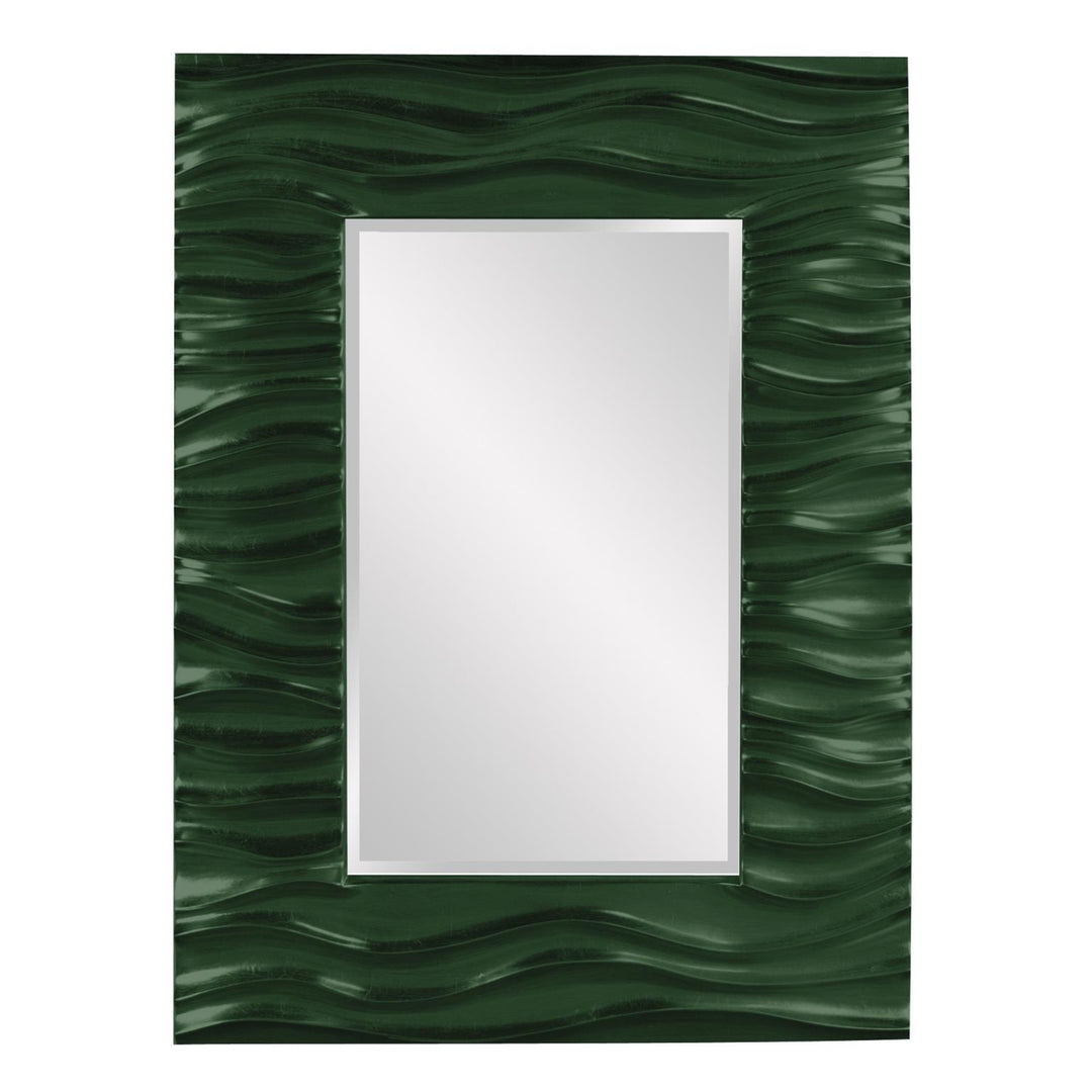 Howard Elliott Collection Zenith Mirror - Glossy Hunter Green Mirrors Howard Elliott Collection   