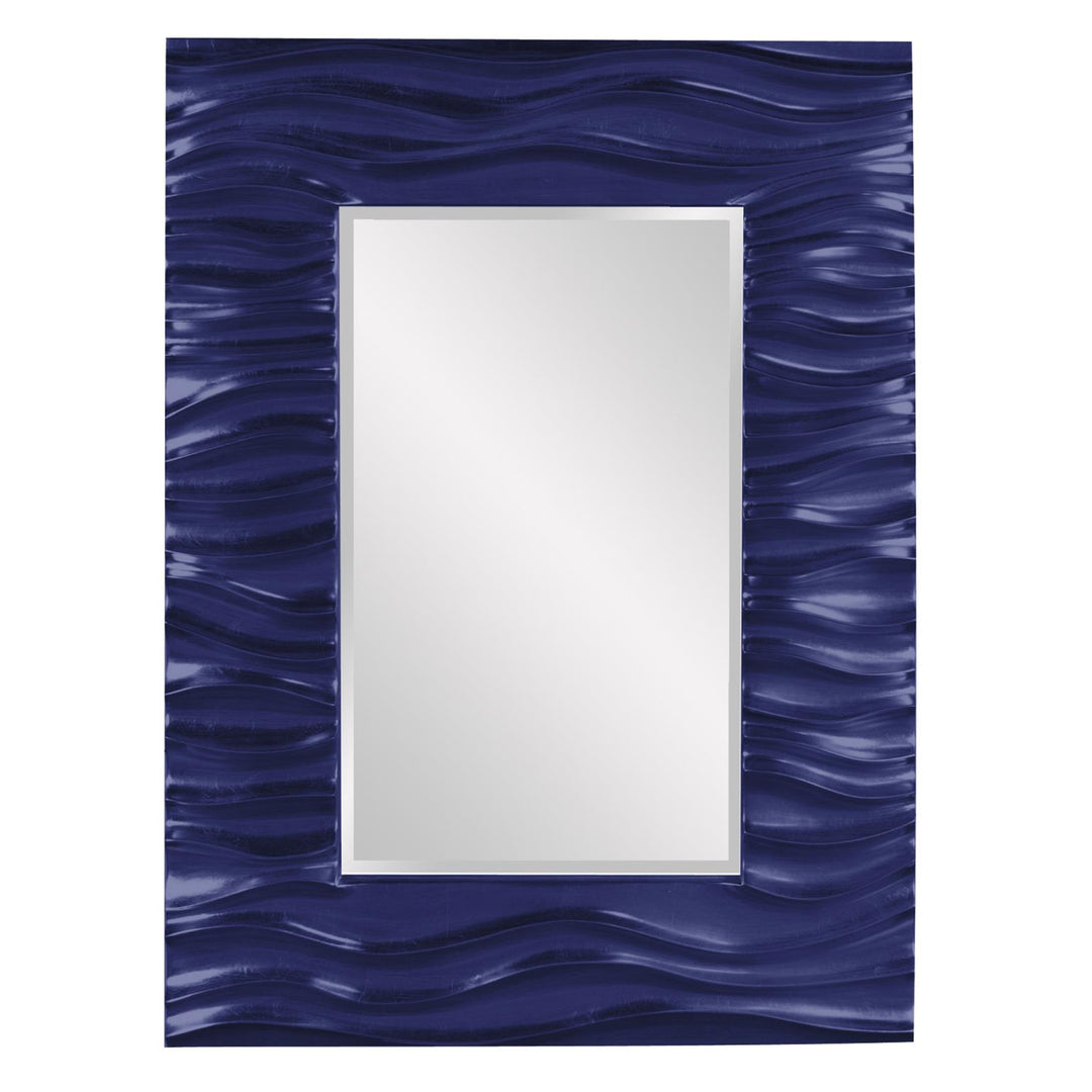 Howard Elliott Collection Zenith Mirror - Glossy Navy Mirrors Howard Elliott Collection   