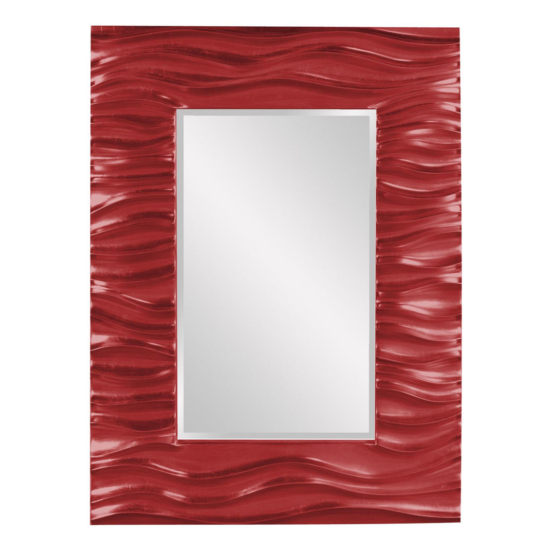 Howard Elliott Collection Zenith Mirror - Glossy Red Mirrors Howard Elliott Collection   