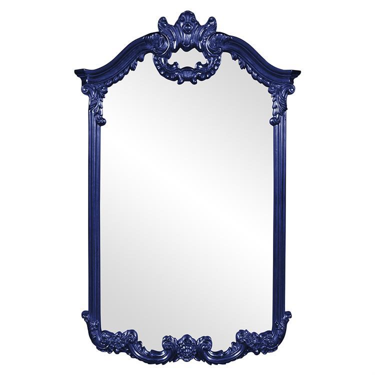 Howard Elliott Collection Roman Mirror - Glossy Navy Mirrors Howard Elliott Collection   