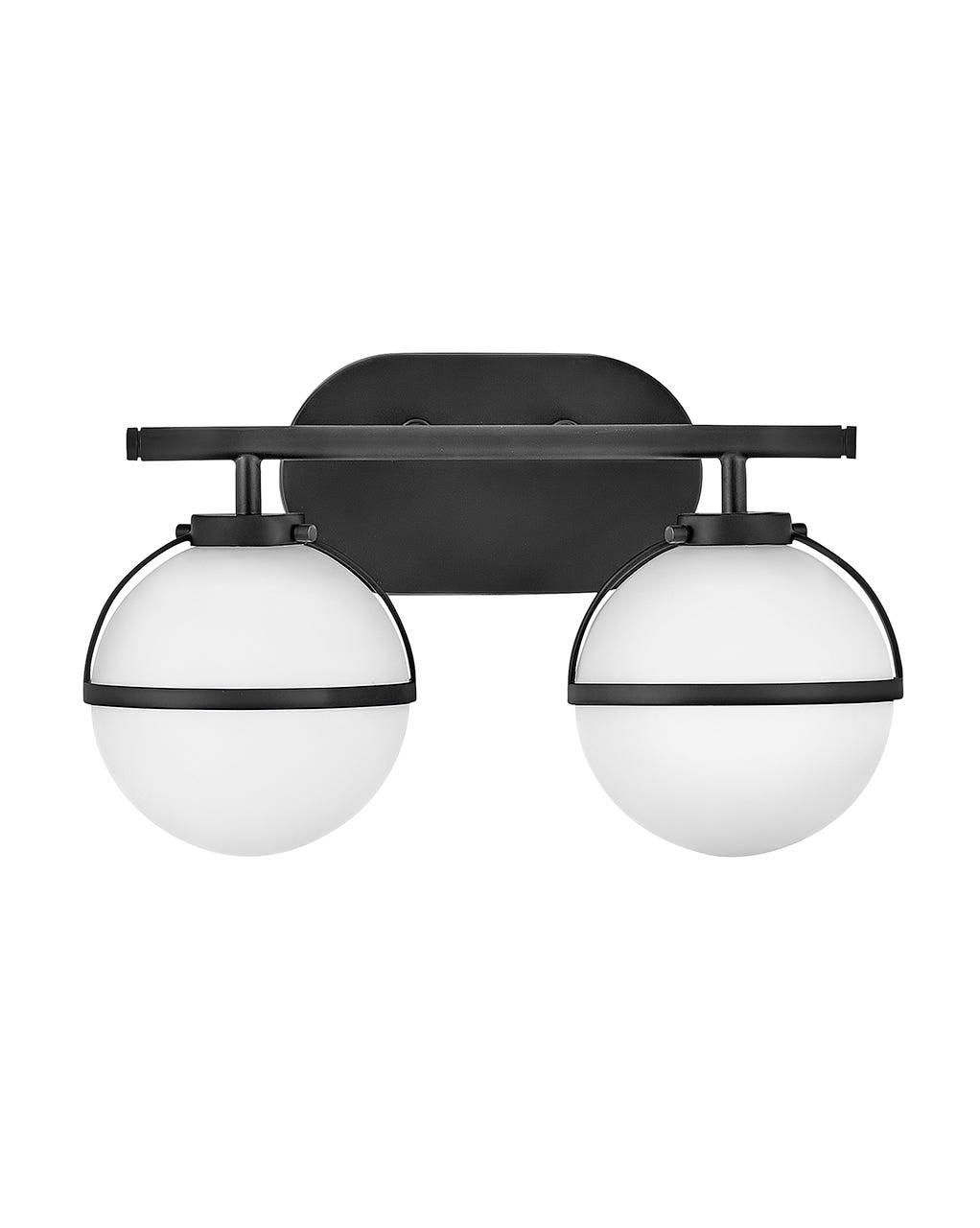 Hinkley Hollis Bath Bar Vanity Lights Hinkley Black 7.75x15.0x9.25 