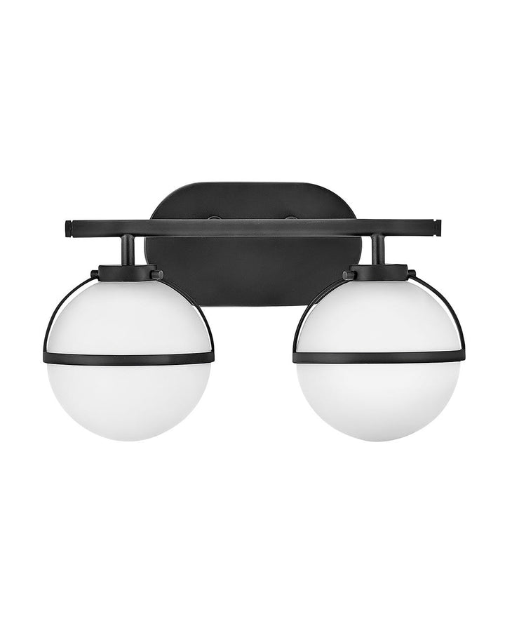 Hinkley Hollis Bath Bar Vanity Lights Hinkley Black 7.75x15.0x9.25 