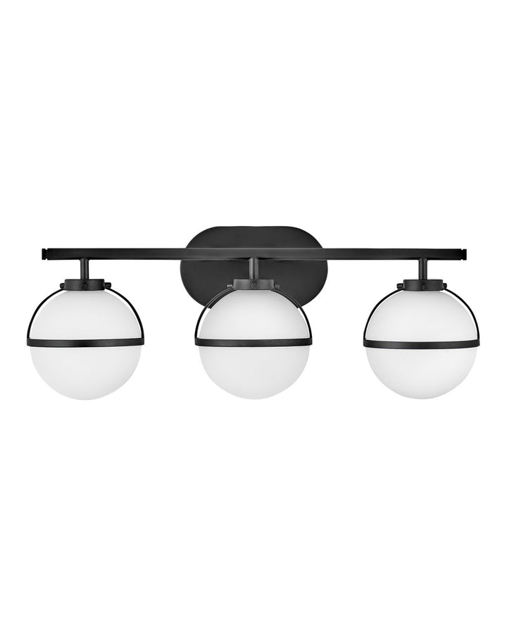 Hinkley Hollis Bath Bar Vanity Lights Hinkley Black 7.75x24.0x9.25 