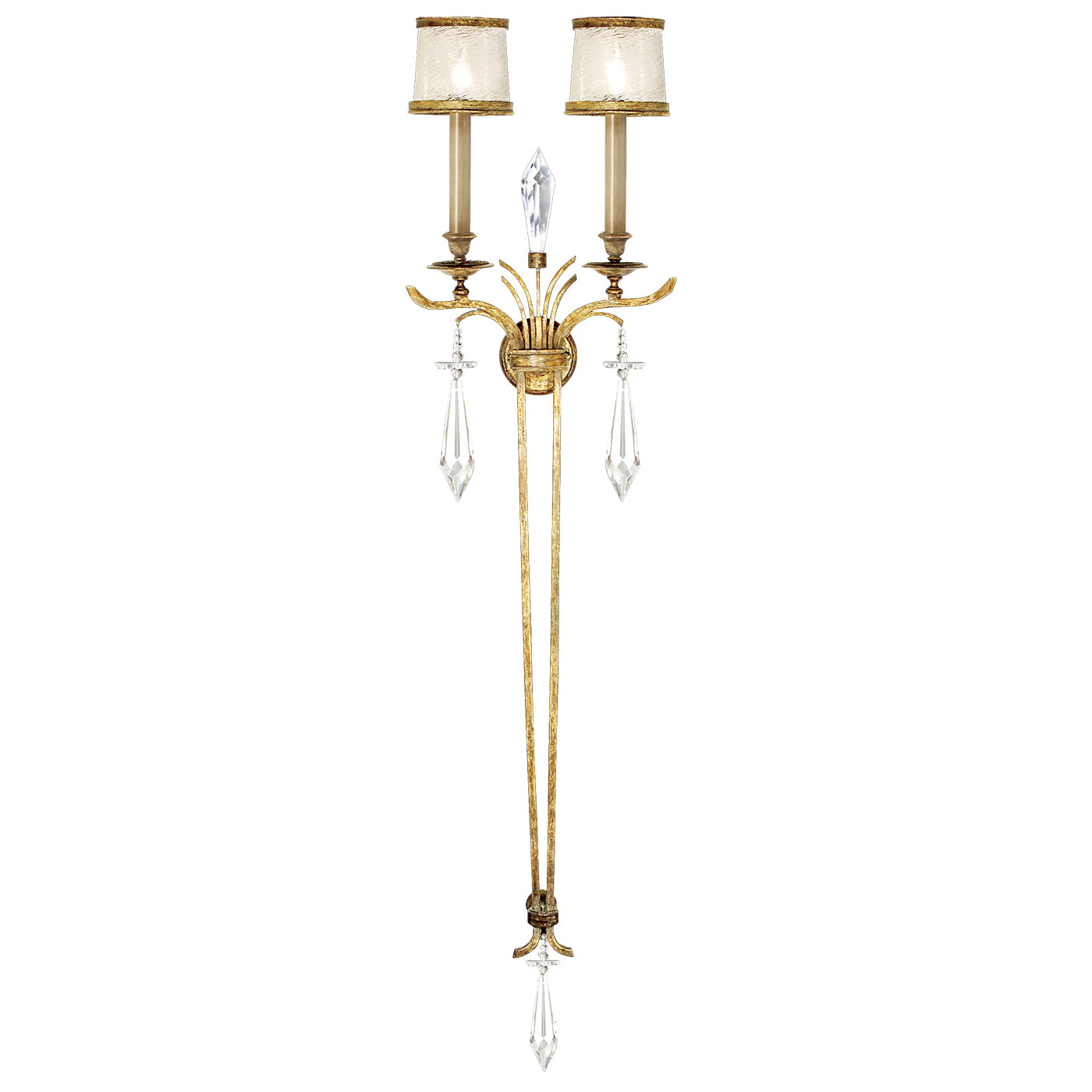 Fine Art Handcrafted Lighting Monte Carlo Sconce Sconces Fine Art Handcrafted Lighting Gold  