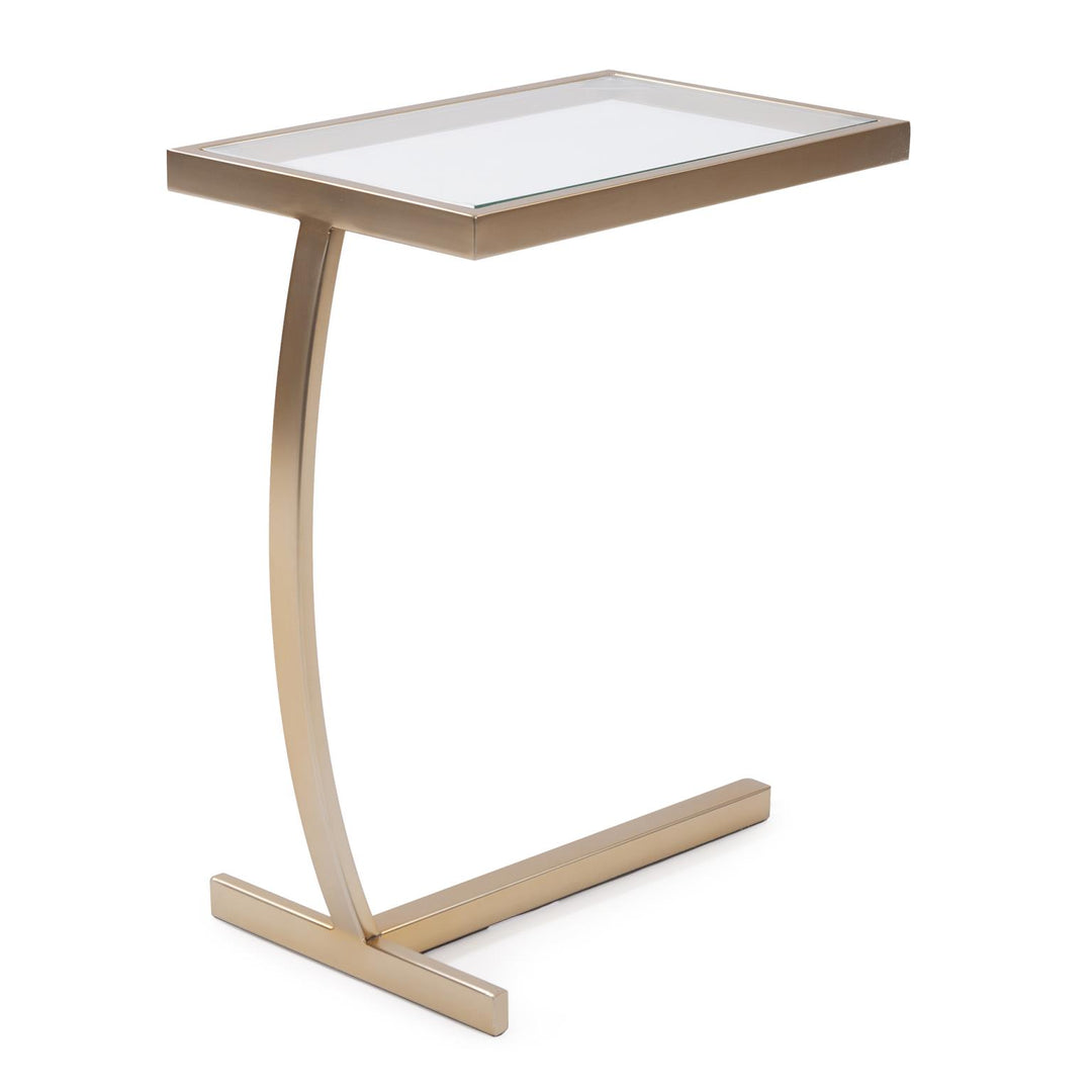 Howard Elliott Collection Dark Brushed Brass Side Table Decorative Tables Howard Elliott Collection   