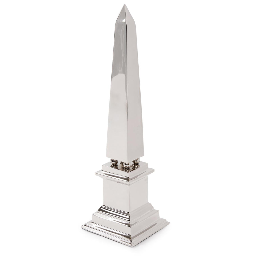 Howard Elliott Collection Silver Stainless Steel Obelisk Decorative Accents Howard Elliott Collection   