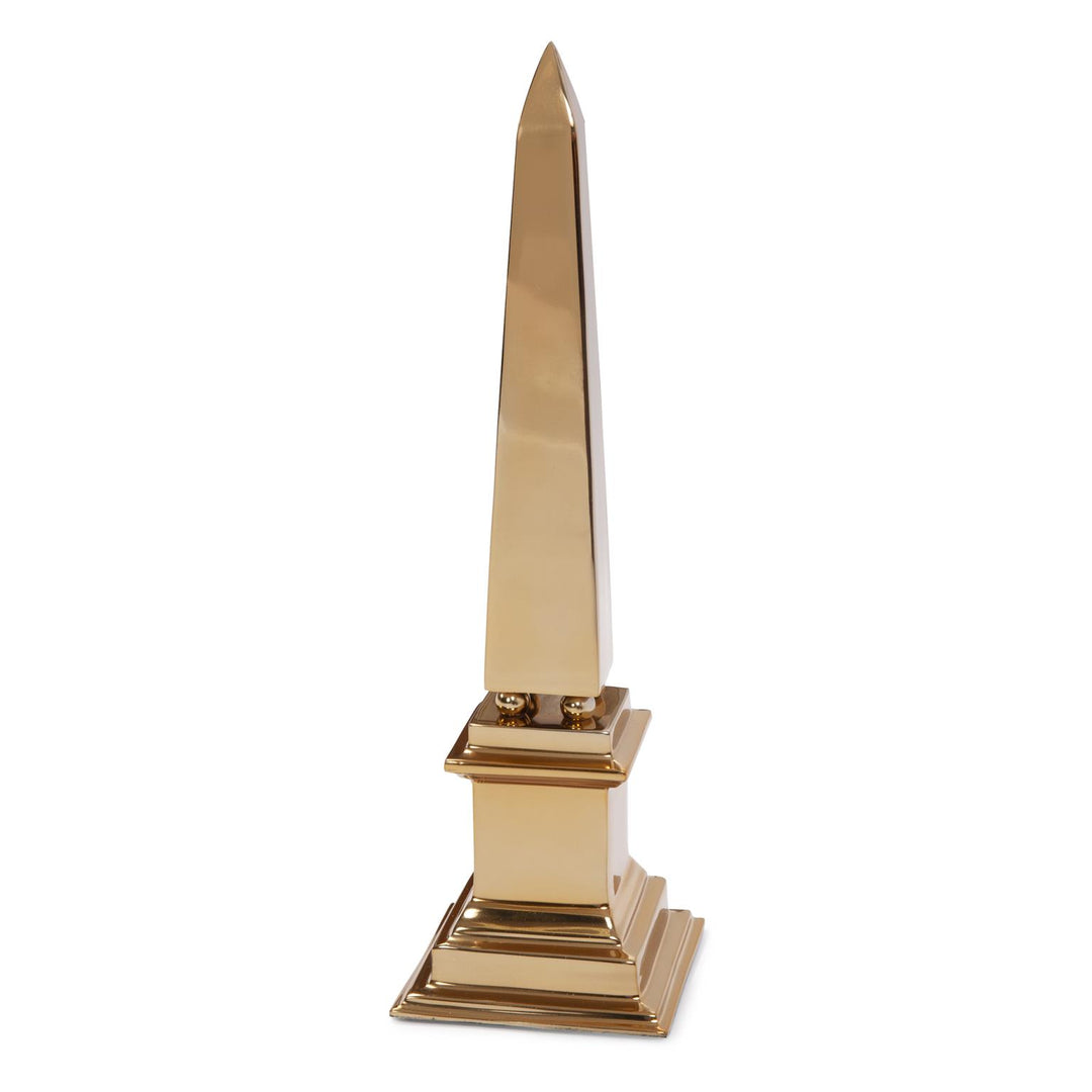 Howard Elliott Collection Gold Stainless Steel Obelisk Decorative Accents Howard Elliott Collection   