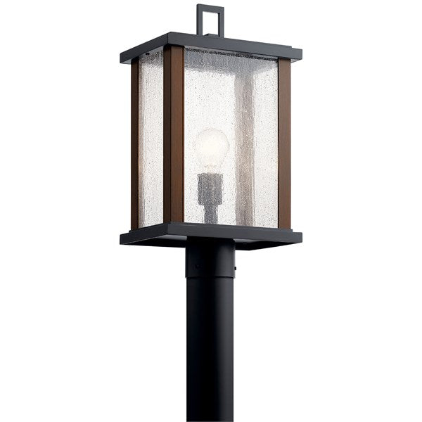 Kichler Marimount  Outdoor Post Lantern Pier & Post Mount Lights Kichler Black 6.75x18.25 