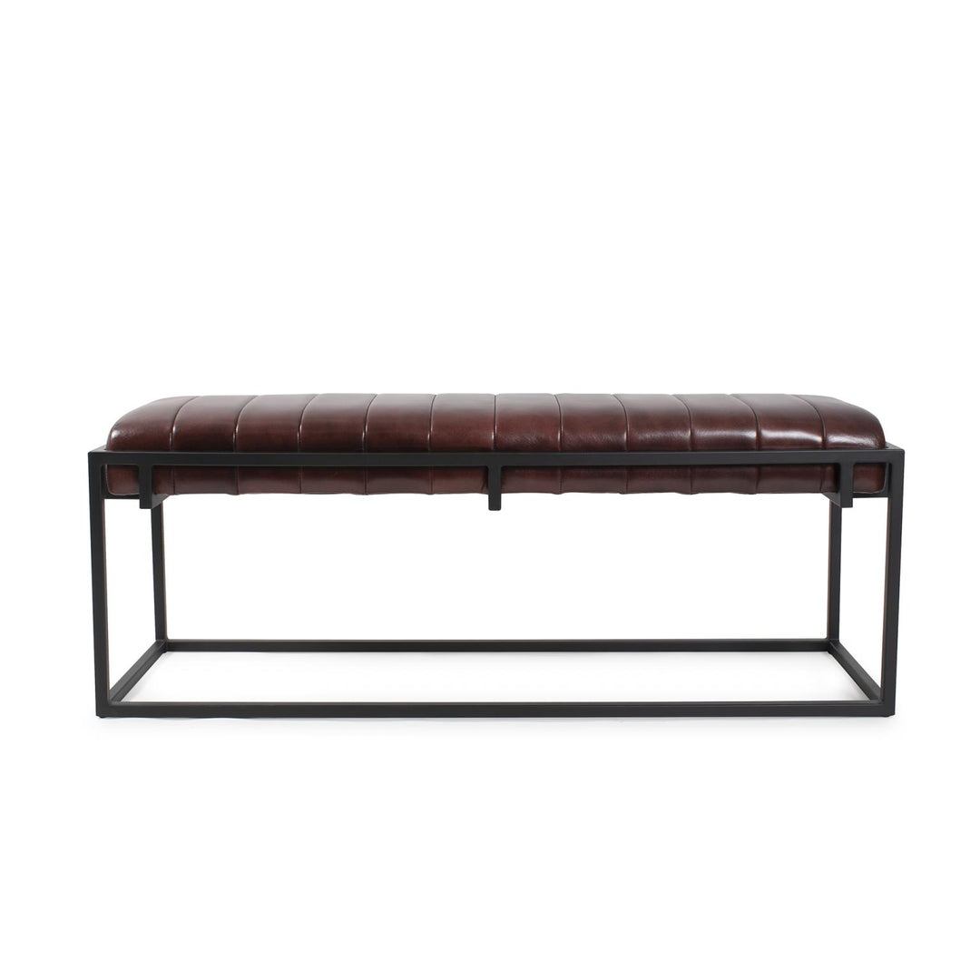 Howard Elliott Collection Brisbane Leather Bench