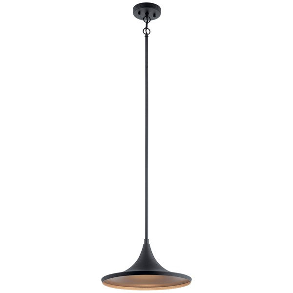 Kichler Elias  Outdoor Hanging Pendant Outdoor Hanging Lights Kichler Textured Black 14x7 