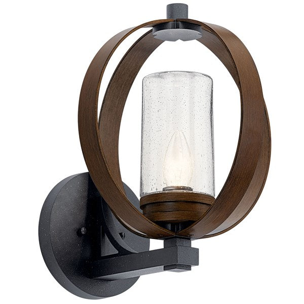 Kichler Grand Bank  Outdoor Wall Outdoor Wall Lights Kichler Auburn Stained Finish 12x15.25 