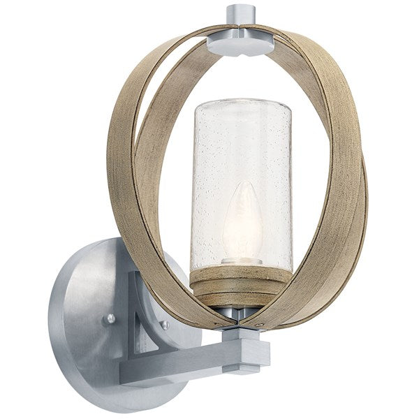 Kichler Grand Bank  Outdoor Wall Outdoor Wall Lights Kichler Distressed Antique Gray 12x15.25 