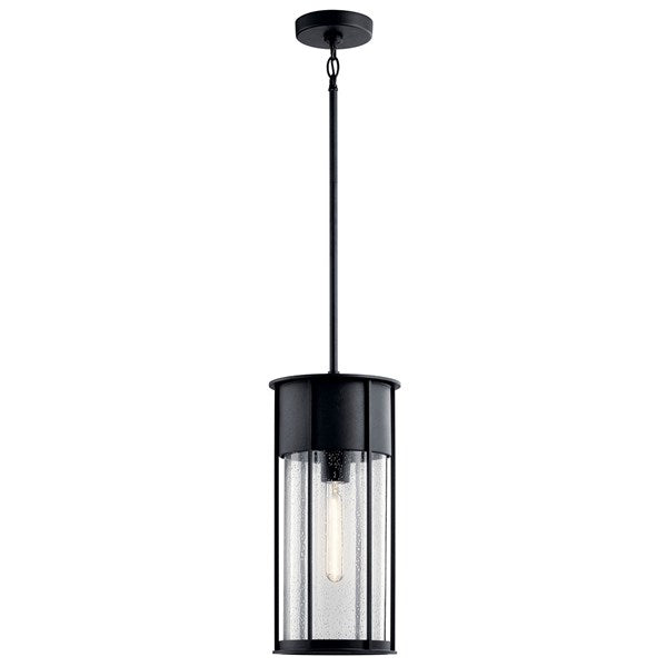 Kichler Camillo  Outdoor Hanging Pendant Outdoor Hanging Lights Kichler Textured Black 8x17.5 