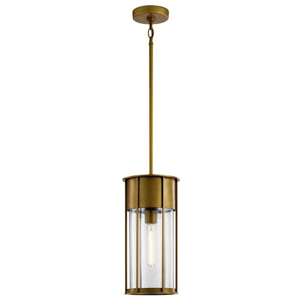 Kichler Camillo  Outdoor Hanging Pendant Outdoor Hanging Lights Kichler Natural Brass 8x17.5 