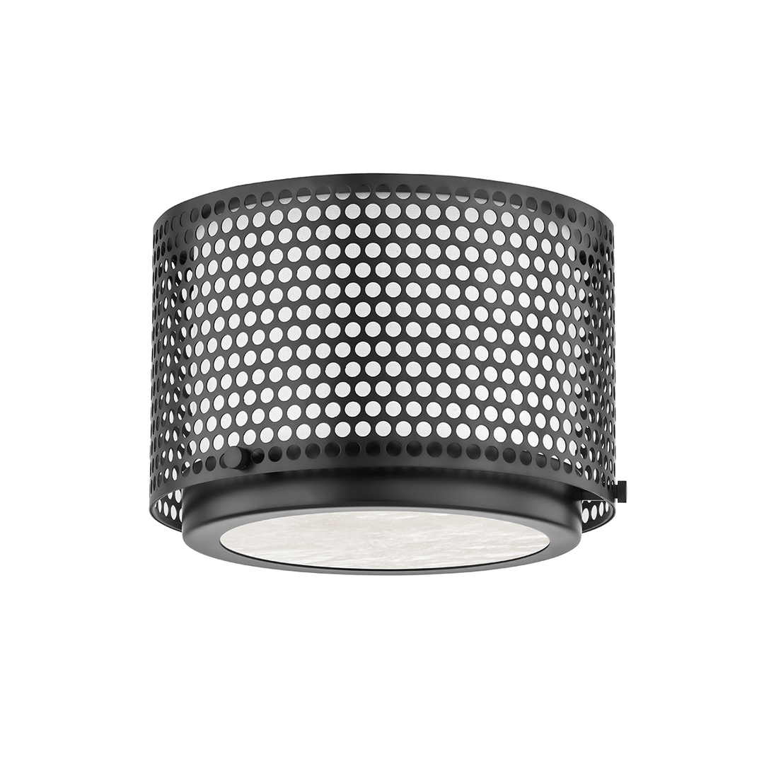 Hudson Valley Lighting Oracle Flush Mount Ceiling Flush Mounts Hudson Valley Lighting Black Brass  