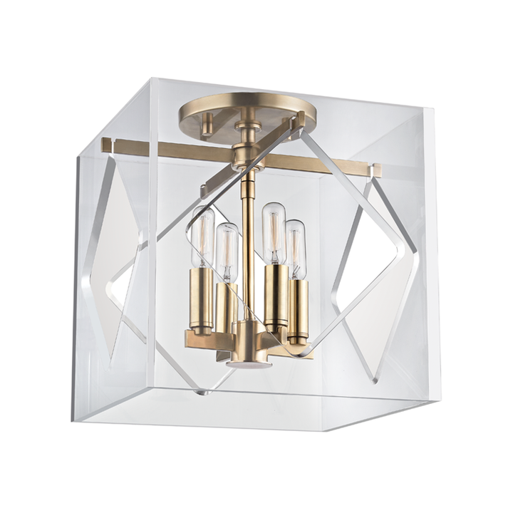 Hudson Valley Lighting Travis Semi Flush Ceiling Semi Flush Mounts Hudson Valley Lighting   