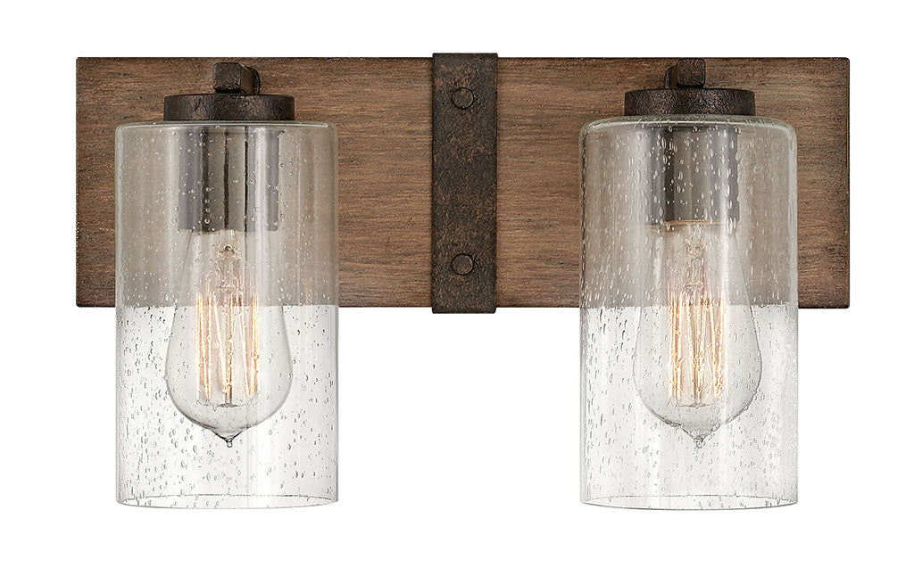 Hinkley Sawyer Bath Bar Vanity Lights Hinkley Sequoia 5.5x14.25x8.25 