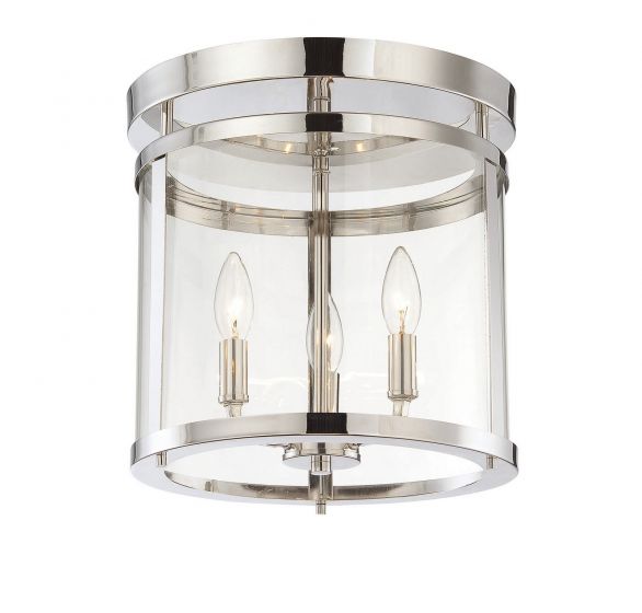 Essentials Penrose Semi-Flush Semi-Flush Essentials Polished Nickel 3 