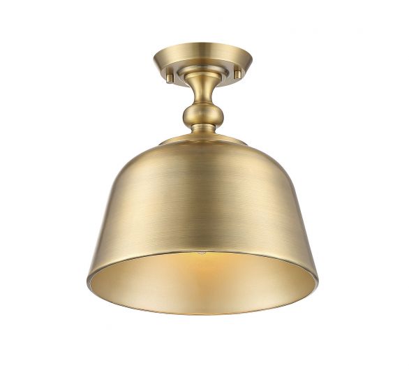 Essentials Berg Semi-Flush Semi-Flush Essentials Warm Brass 1 