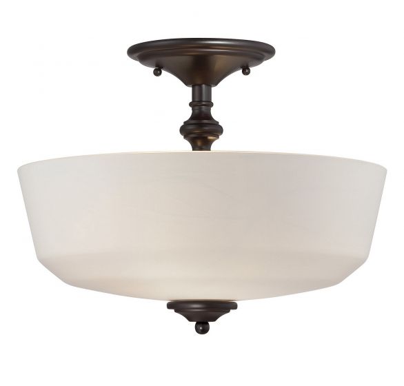 Essentials Melrose Semi-Flush Semi-Flush Essentials English Bronze 2 