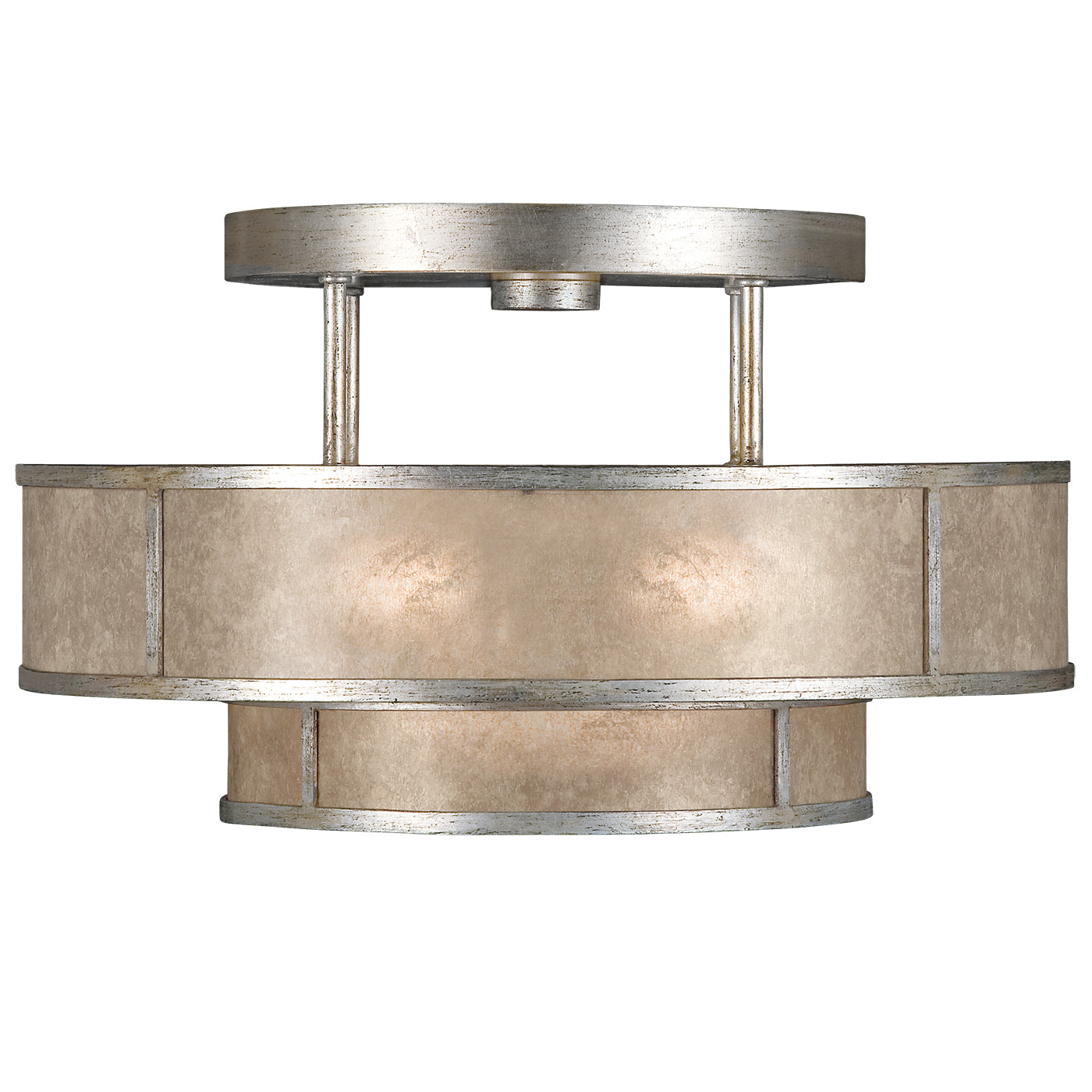 Fine Art Handcrafted Lighting Singapore Moderne Semi-Flush Mount Ceiling Mounts Fine Art Handcrafted Lighting Silver  